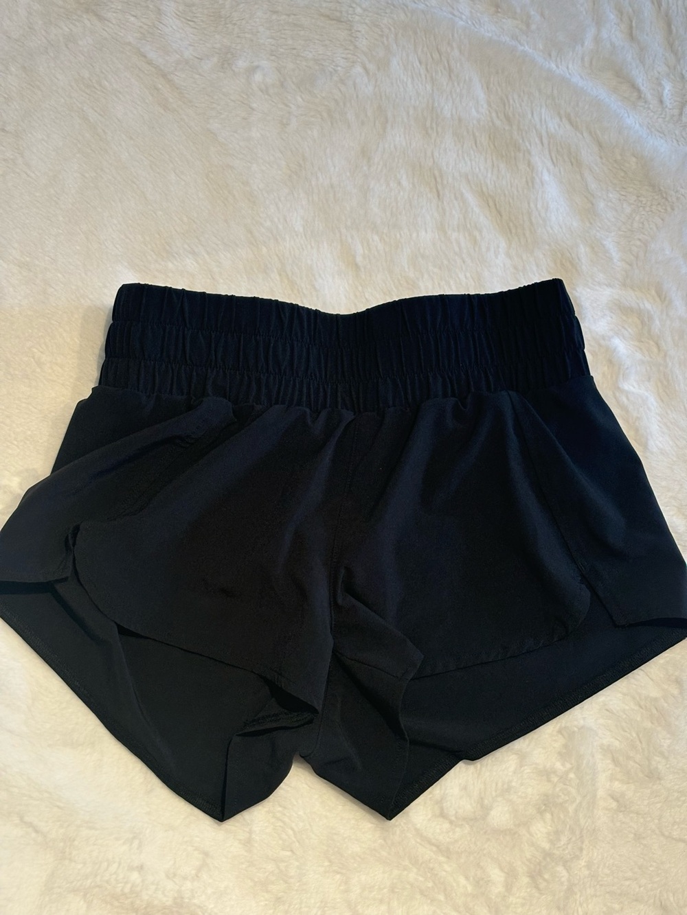 Black athletic shorts
